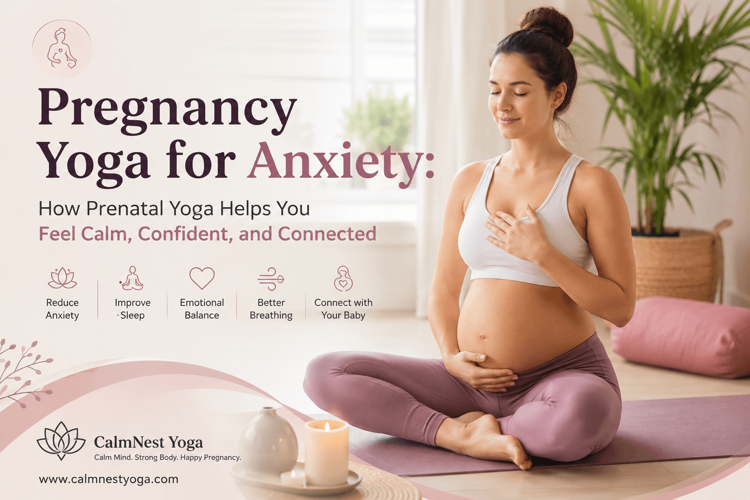 Pregnancy Yoga for Anxiety: How Prenatal Yoga Helps You Feel Calm, Confident, and Connected - pregnancy yoga for anxiety, prenatal yoga classes