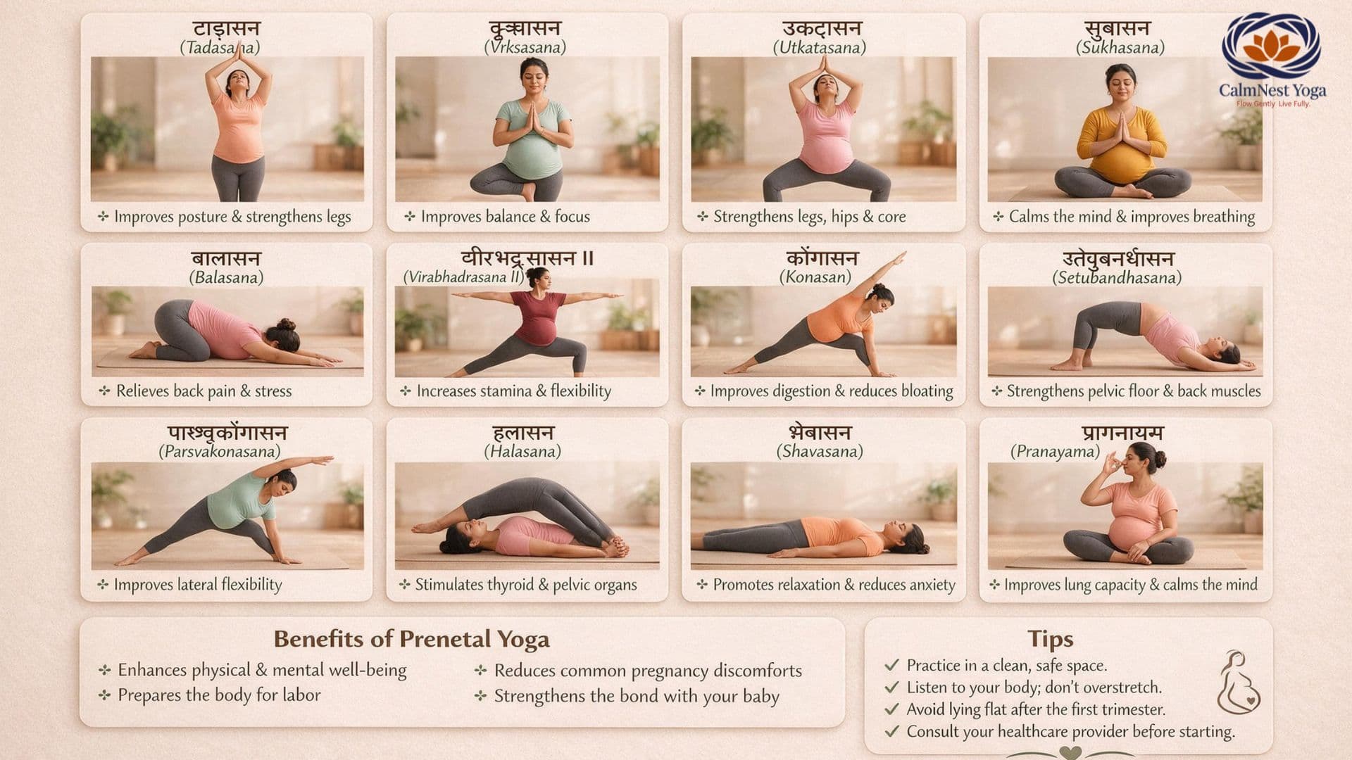 Yoga Asanas During Pregnancy: Safe Poses, Benefits & Prenatal Yoga