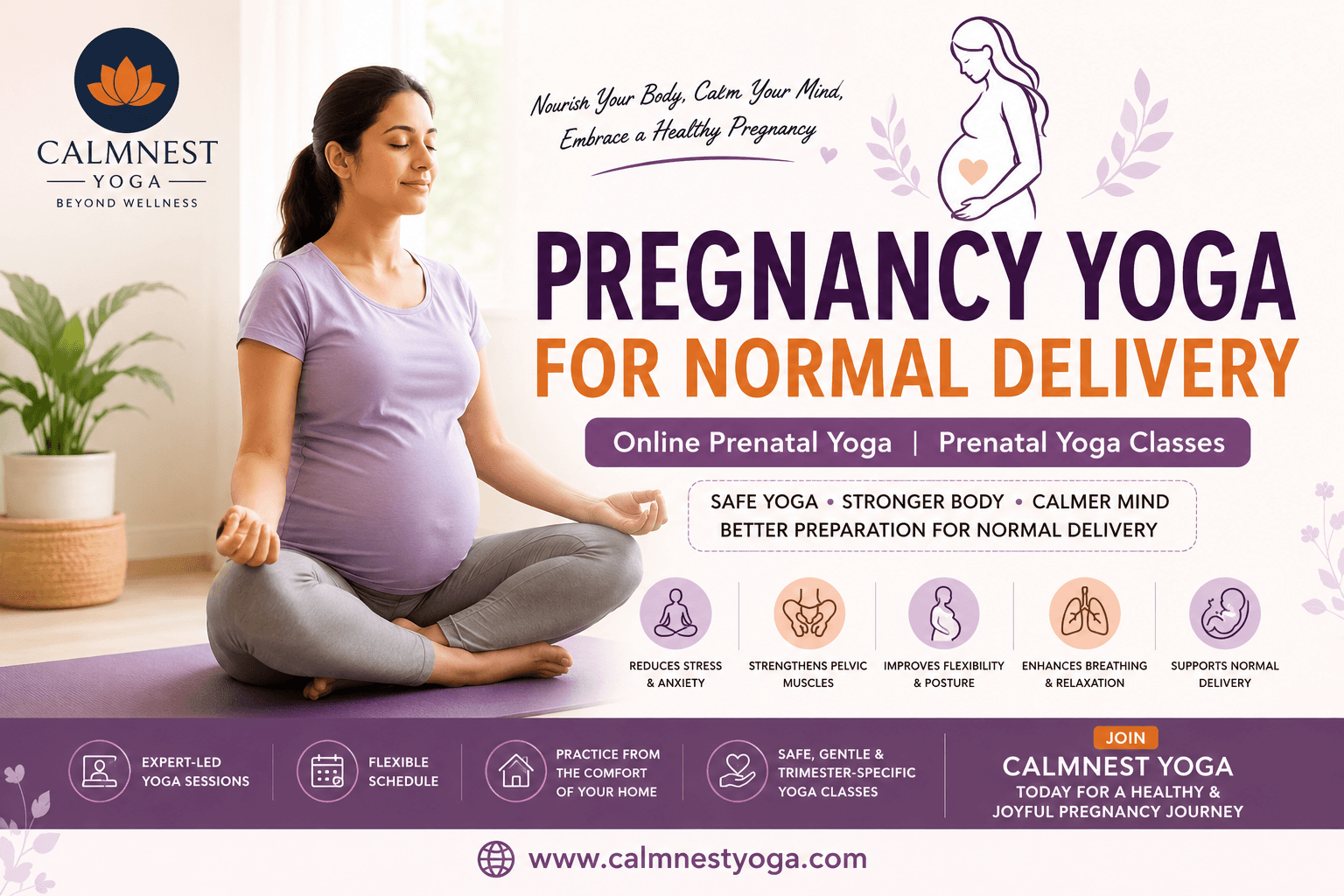Pregnancy Yoga for Normal Delivery: A Complete Guide for Expecting Mothers - pregnancy yoga for normal delivery, online prenatal yoga classes