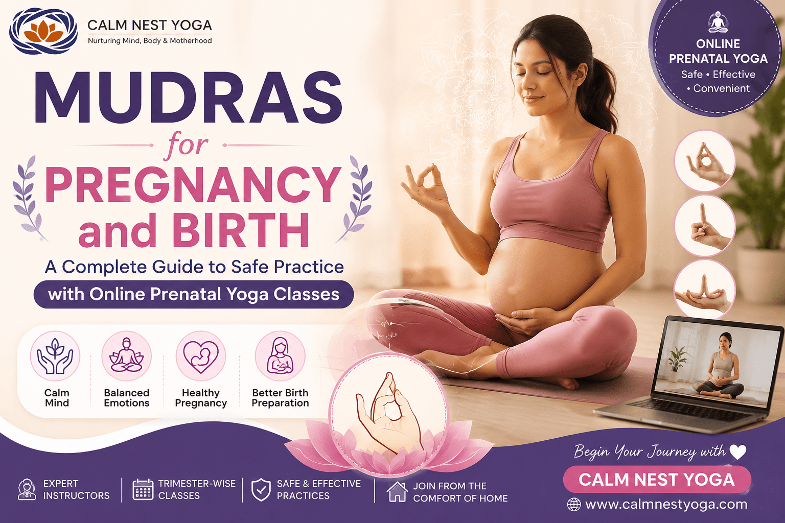 Mudras for Pregnancy and Birth: Improve Your Pregnancy Journey Naturally with Online Prenatal Yoga Classes - mudras for pregnancy and birth, online prenatal yoga