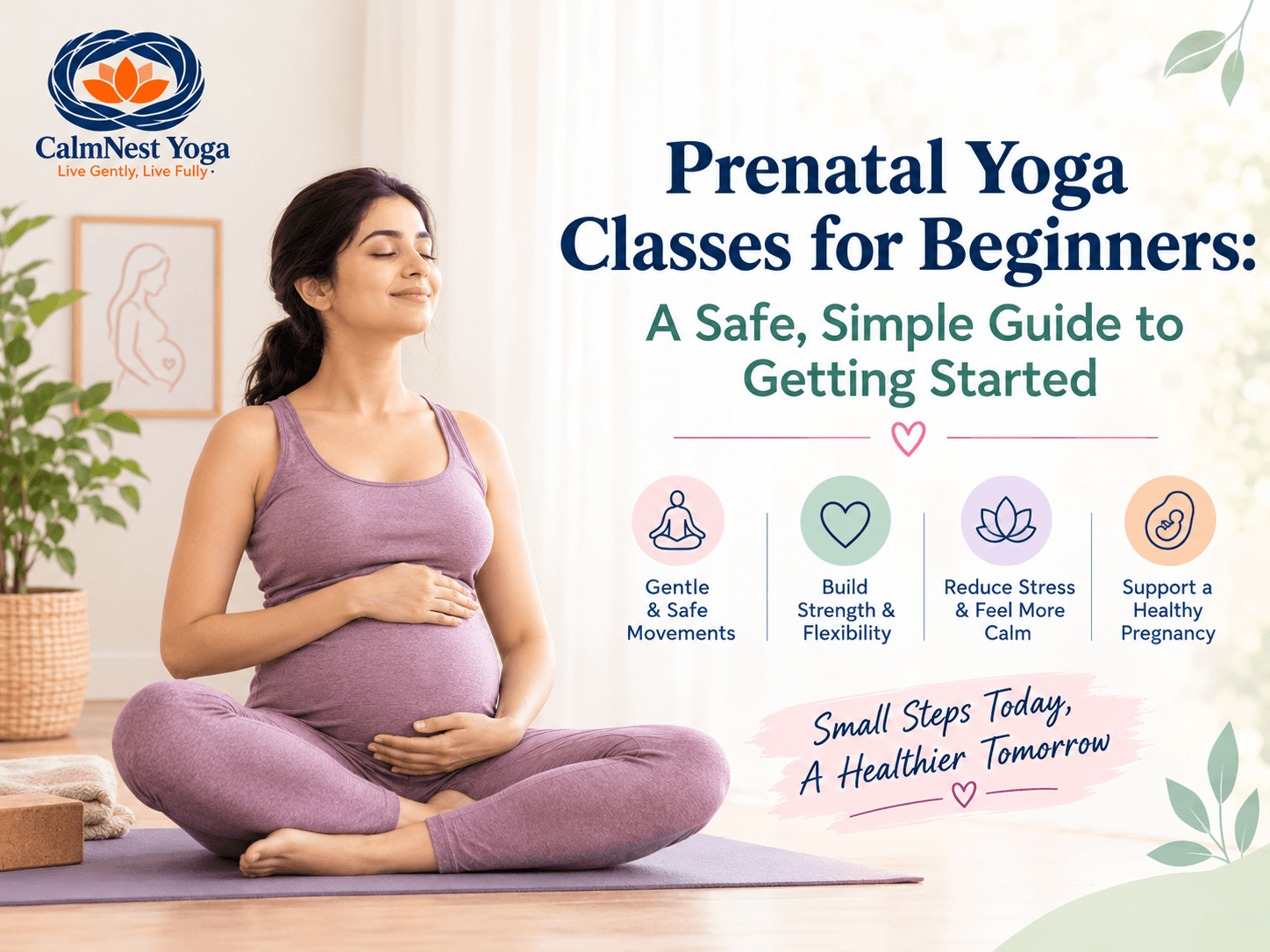 Prenatal Yoga Classes for Beginners: A Safe, Simple Guide to Getting Started - beginner prenatal yoga online, prenatal yoga for first trimester beginners